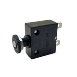 Blue Sea Systems Push Button Reset Only Quick Connect Circuit Breaker, 32V DC, Panel Mount, Thermal Trip, Ignition Protected