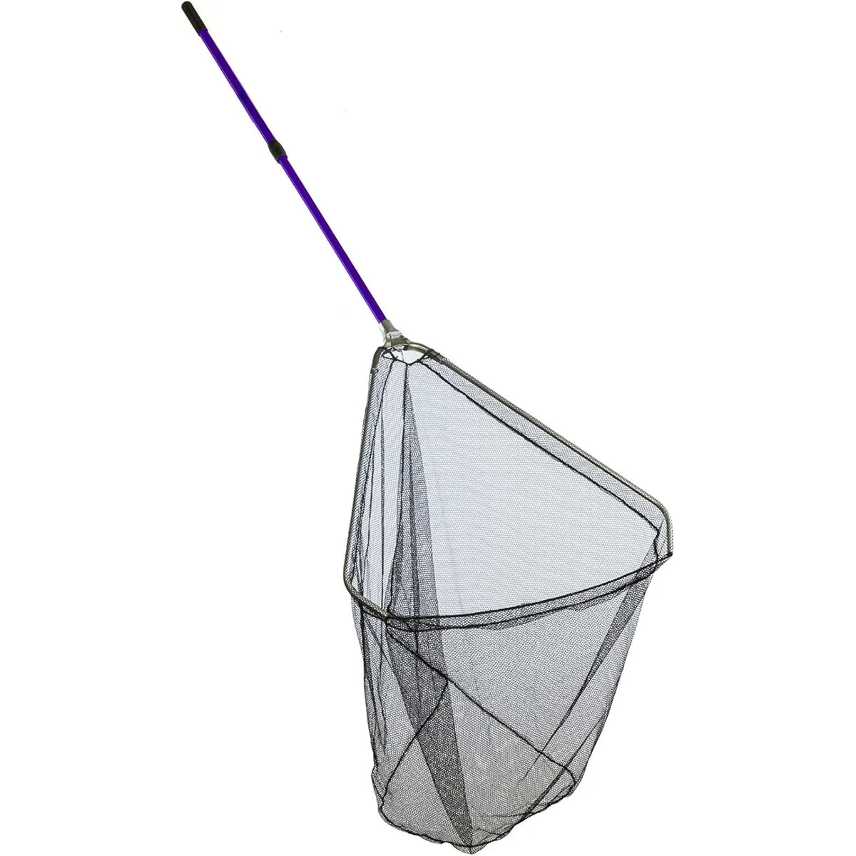 Attwood Marine Fold-N-Stow Fishing Net, Knot-Free Netting, Flip-Handle Lock
