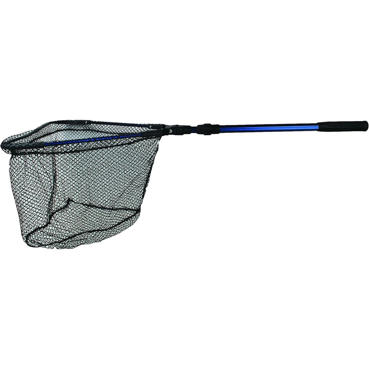 Attwood Marine Fold-N-Stow Fishing Net, Knot-Free Netting, Flip-Handle Lock