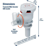 Attwood Marine Tsunami Mk2 T500 Livewell Aerator Pump, 12V, 500 GPH