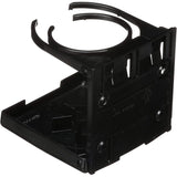 Attwood Marine Fold-Up Drink Holder, Dual Ring, Polycarbonate, 7/8 in Closed Depth