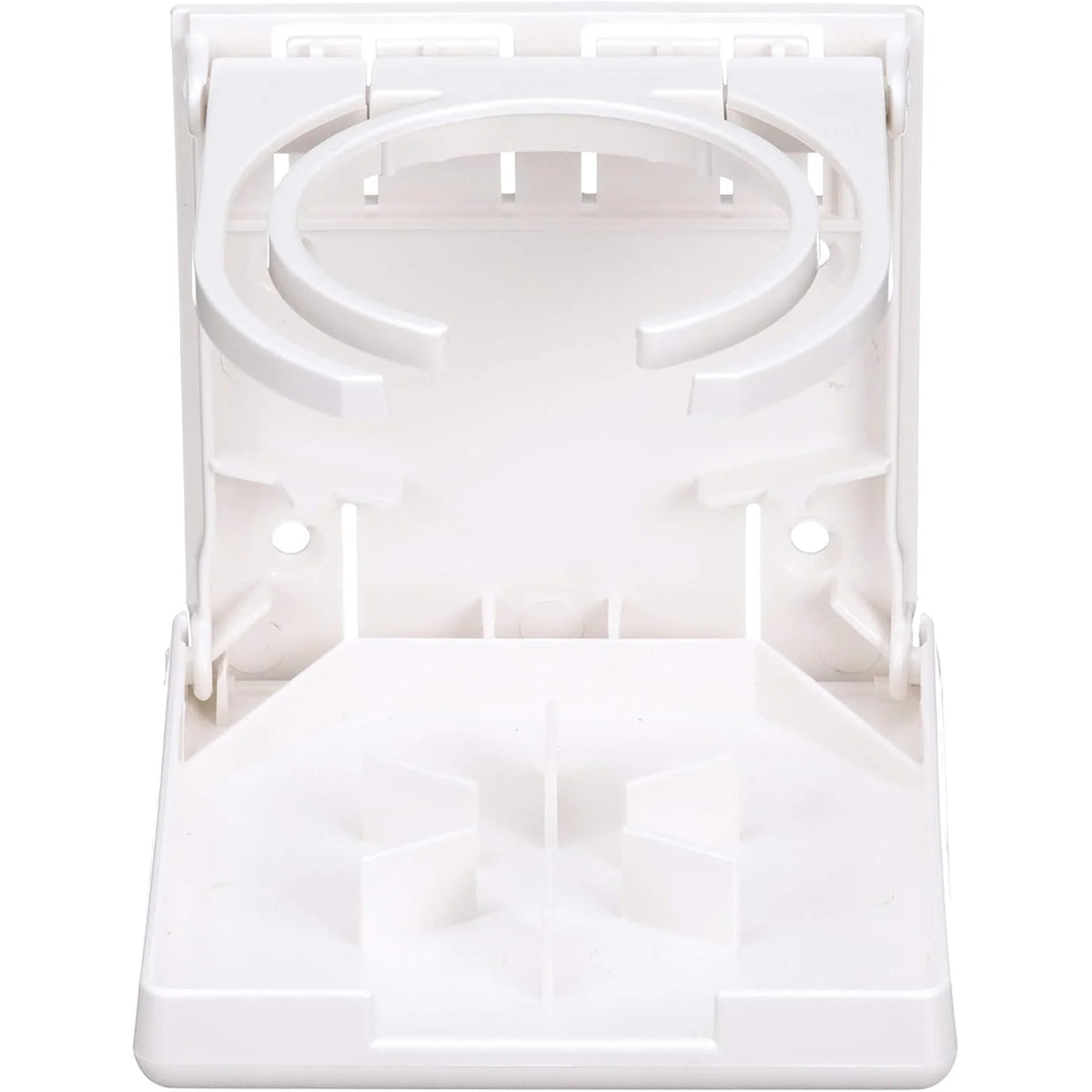 Attwood Marine Fold-Up Drink Holder, Dual Ring, Polycarbonate, 7/8 in Closed Depth