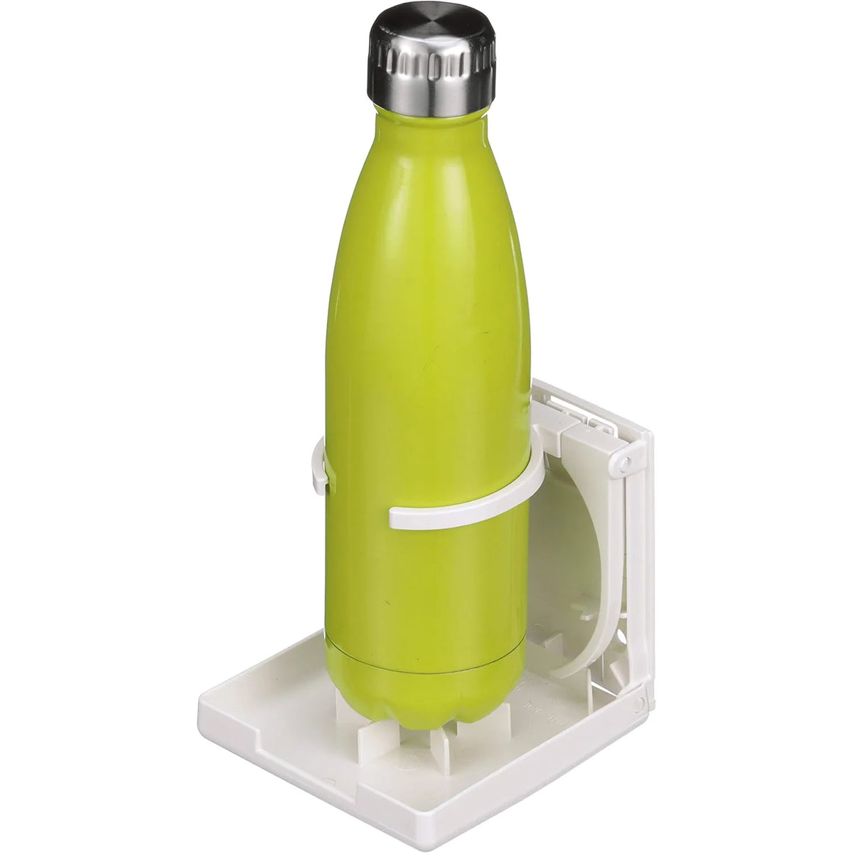 Attwood Marine Fold-Up Drink Holder, Dual Ring, Polycarbonate, 7/8 in Closed Depth