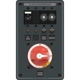 Blue Sea Systems Dual Battery Bank Management Panel, 12V/24V DC, 32V Max, Emergency Cross Connect