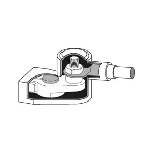 Blue Sea Systems Standard CableCap Battery Terminal Caps, For Marine Adapter Terminals, PVC, Red/Black Pair