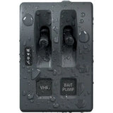 Blue Sea Systems WeatherDeck Waterproof Switch Only Panel, 12V/24V DC, IP67, 15A per Circuit