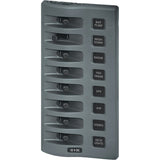 Blue Sea Systems WeatherDeck Waterproof Switch Only Panel, 12V/24V DC, IP67, 15A per Circuit