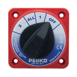Perko Battery Switch, 6-32V, Ignition Protected, Surface Mount