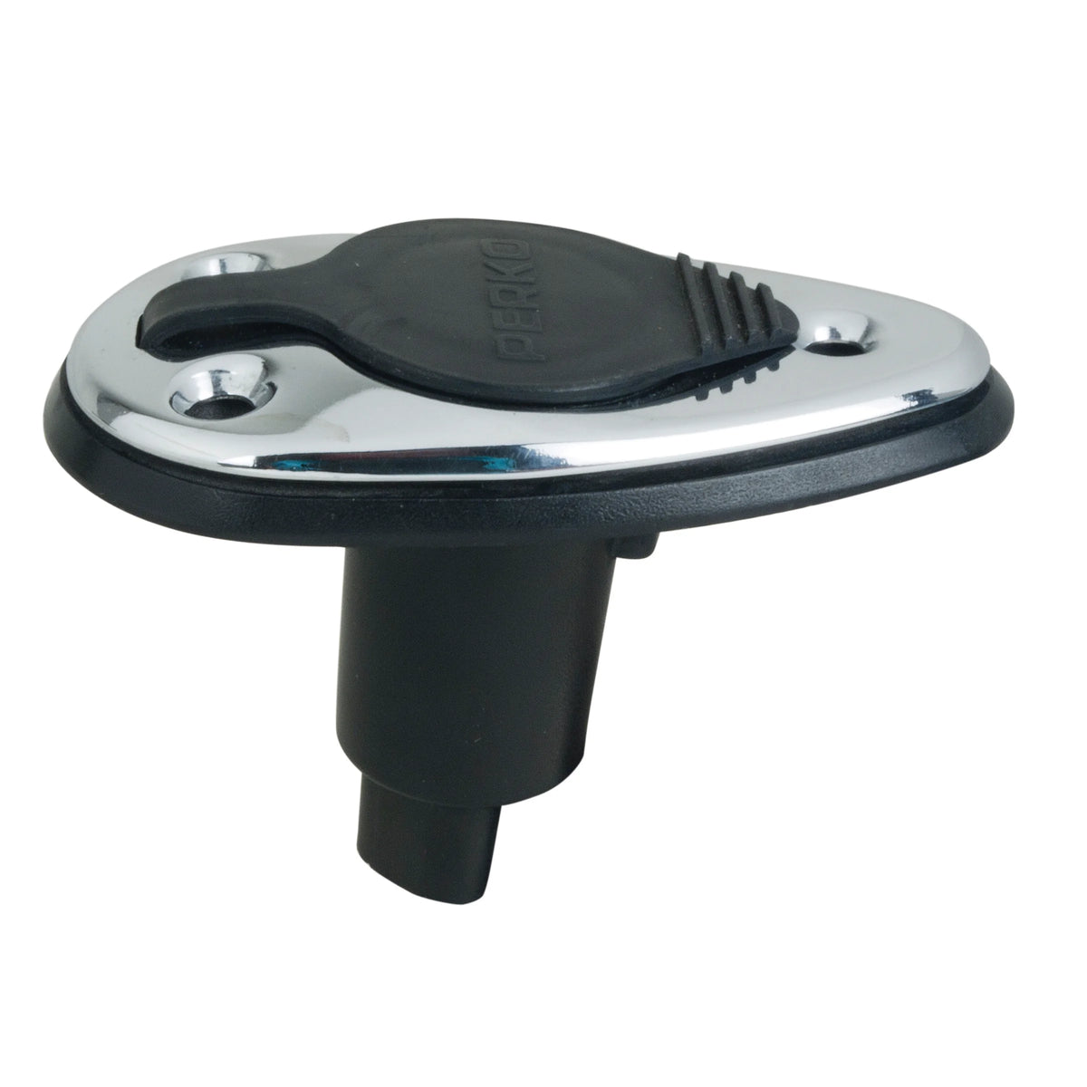 Perko 1048 Threaded Collar Pole Light Base, 2-Pin, 5° Rake, For 3/4 in Poles