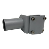 TACO Marine ShadeFin Mini Rail Mount, 6061 Aluminum, Type-304 SS Screws, Misty Silver Finish