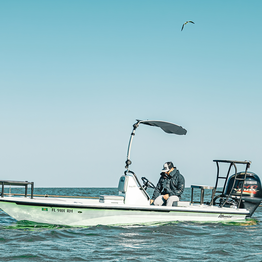 TACO Marine ShadeFin Mini Rail Mount, 6061 Aluminum, Type-304 SS Screws, Misty Silver Finish