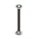 TACO Marine Ribbed Table Pedestal, 2-3/8 in O.D., Aluminum, Dual Taper, Satin Anodized