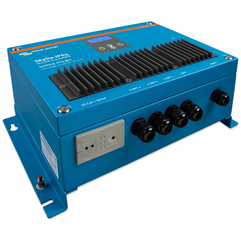 Victron Energy Skylla-IP65 Battery Charger, 120-240VAC, IP65, 7-Stage Charging, Li-ion Mode