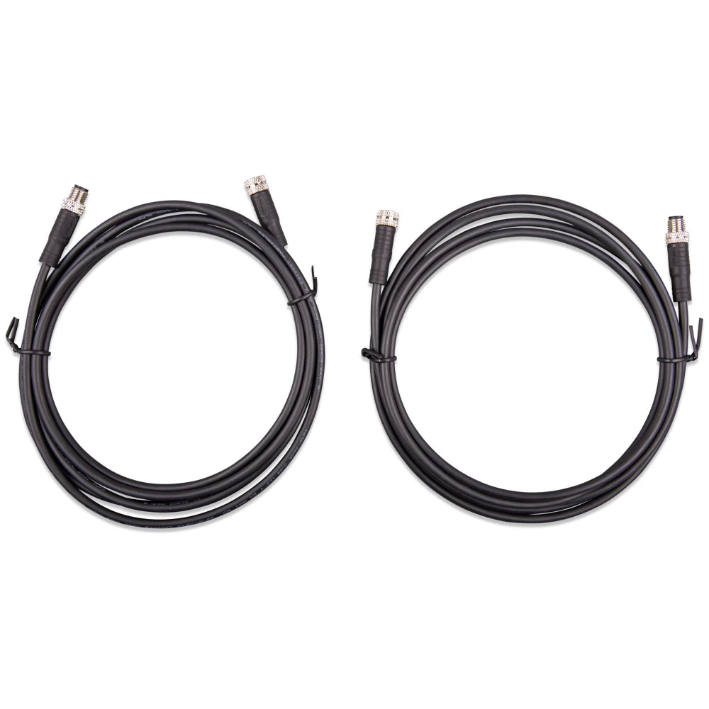 Victron Energy M8 Circular Connector 3-Pole BMS Extension Cable, Male/Female, 2pk