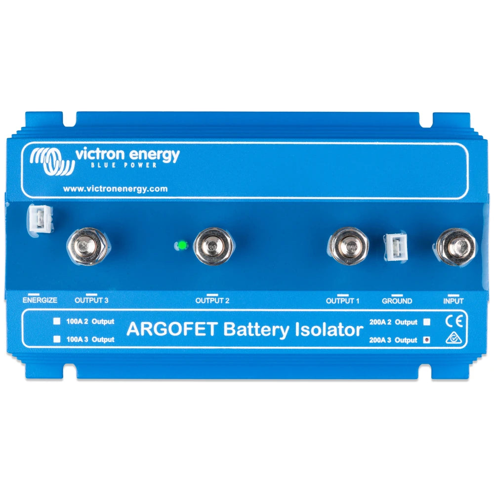 Victron Energy Argofet Battery Isolators, Alternator Energize Input, 12/24V Auto Ranging