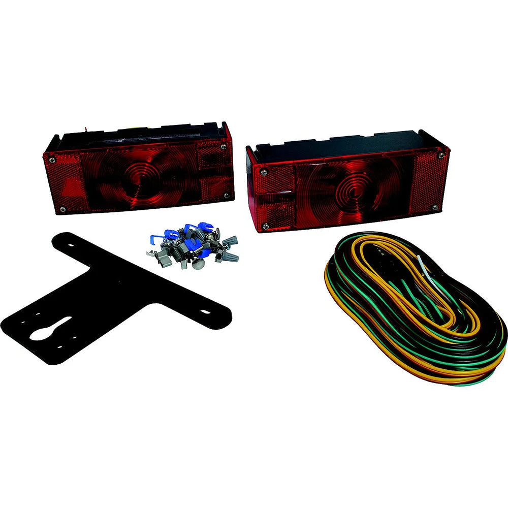 Attwood Marine Submersible Trailer Light Kit, Wiring Harness, License Plate Bracket