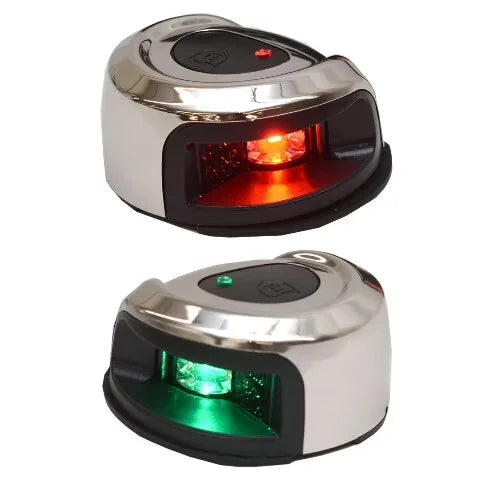 Attwood Marine LightArmor LED Navigation Sidelights, 2NM, IP67, Stainless Steel, Deck Mount