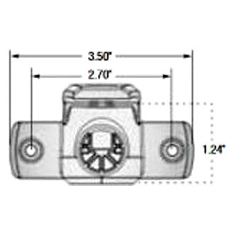 Attwood Marine Fold-Down Incandescent Anchor/Masthead Light, 12V, 3 NM, 360 Degree, Horizontal Mount