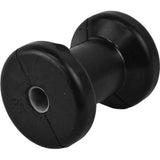 Attwood Marine Light-Duty Rubber Spool/Keel Roller, 5/8 in Shaft, 3 in OD, Nylon Inserts