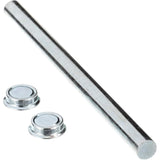 Attwood Marine Roller Shaft Set, 5/8 in, Zinc-Plated Steel, Pal Nuts