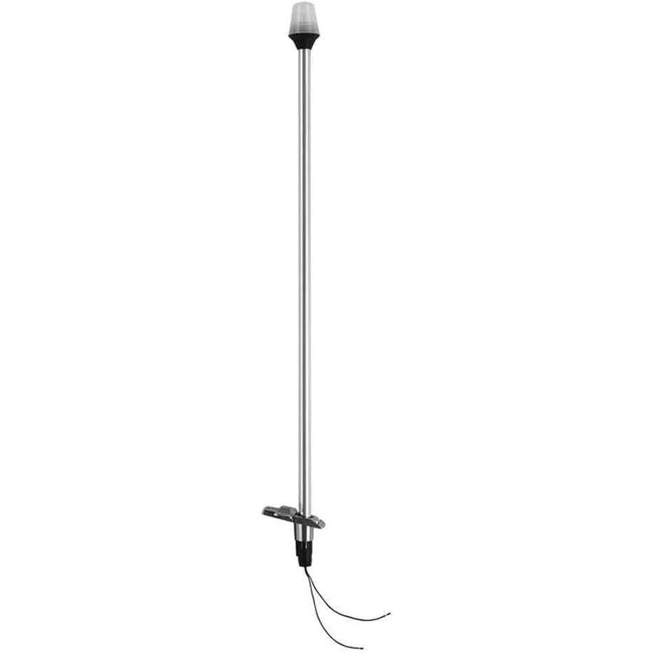 Attwood Marine Stowaway Incandescent All-Round Pole Light, 12V, 2-Pin Plug-In Base, 2-Mile