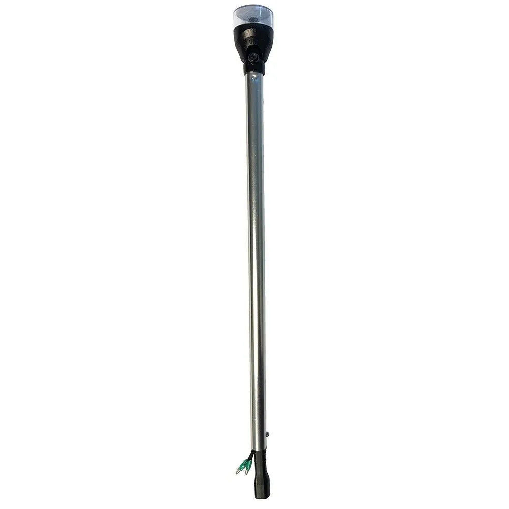 Attwood Marine LightArmor All-Round Pole Navigation Light, For PowerBase, LED, 2-Mile 360° Visibility