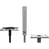 Attwood Marine Lock'N-Pin 3/4 in Pedestal Kit, 11 in Post, 7 x 7 in Base Plate