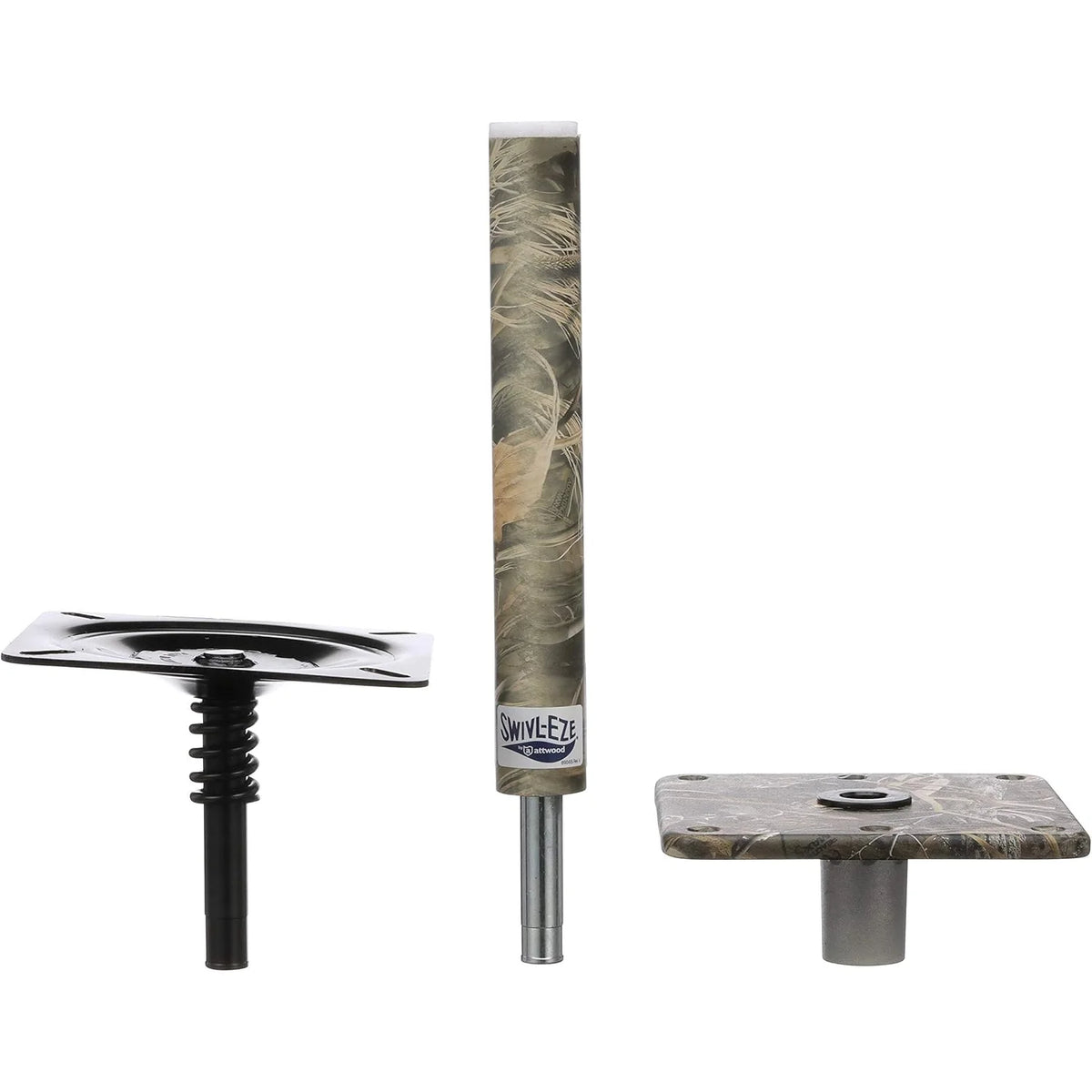 Attwood Marine Lock'N-Pin 3/4 in Pedestal Kit, 11 in Post, 7 x 7 in Base Plate