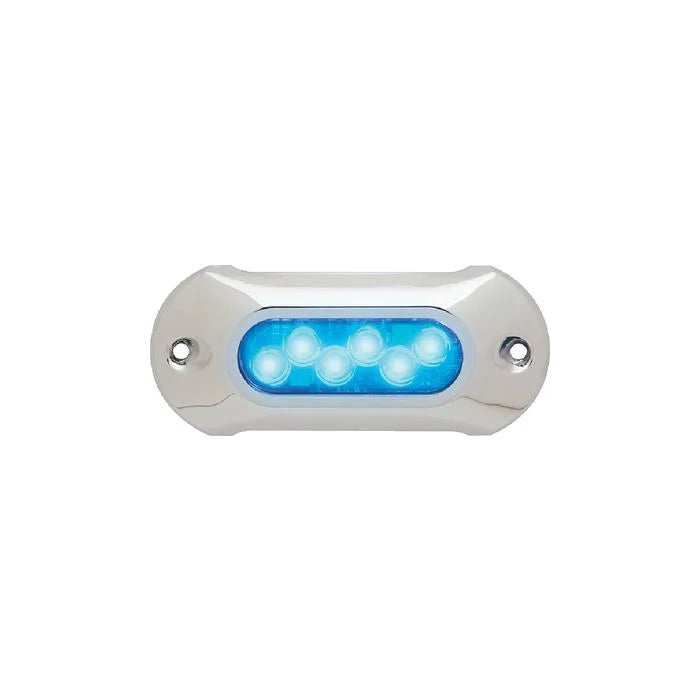 Attwood Marine LightArmor HPX LED Underwater Light, Blue Light, 12V/24V, Surface Mount