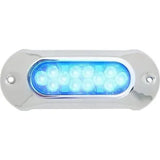 Attwood Marine LightArmor HPX LED Underwater Light, Blue Light, 12V/24V, Surface Mount