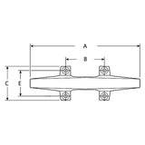 Attwood Marine Open-Base Boat Cleats, Chrome-Plated Zinc, 2pk