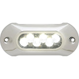 Attwood Marine LightArmor HP Underwater LED Light, 5 in, 6 LED, 12/24V, Surface Mount, 316 Stainless Steel Cover