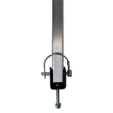 Attwood Marine Heavy-Duty Adjustable Transom Saver, Roller/Bolt-On Mount, Pro-Adjustable Head, Clear Anodized Tube