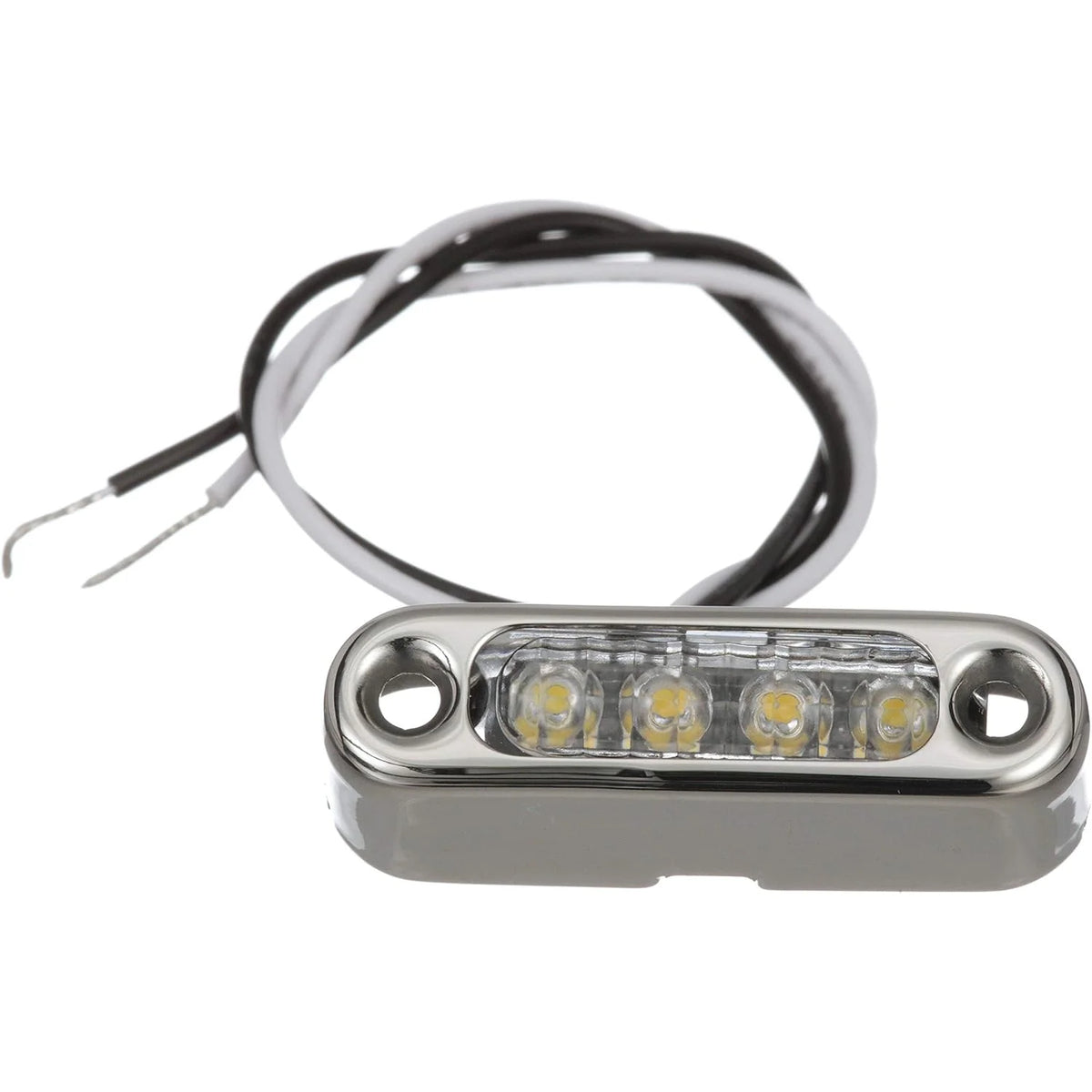 Attwood Marine Micro LED Courtesy Light, 12V DC, 316 Stainless Bezel, Vertical Mount