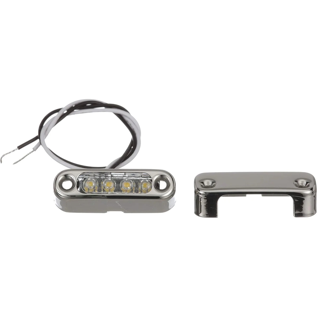 Attwood Marine Micro LED Courtesy Light, 12V DC, 316 Stainless Bezel, Vertical Mount