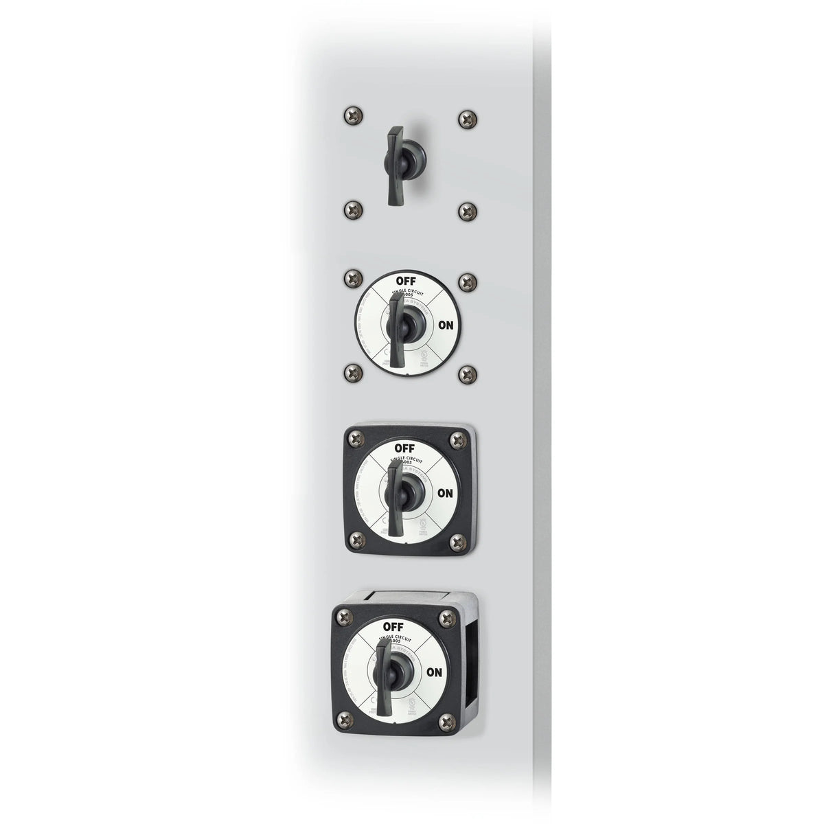 Blue Sea Systems m-Series Mini Battery Switch with Key, Single Circuit ON-OFF, 48V DC, 300A Continuous