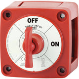 Blue Sea Systems m-Series Mini Battery Switch with Key, Single Circuit ON-OFF, 48V DC, 300A Continuous