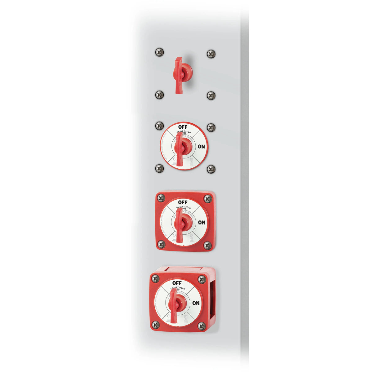 Blue Sea Systems m-Series Mini Battery Switch with Key, Single Circuit ON-OFF, 48V DC, 300A Continuous