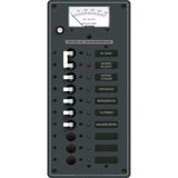 Blue Sea Systems Traditional Metal AC Main Distribution Panel, Analog AC Voltmeter, Reverse Polarity LED