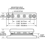 Blue Sea Systems MiniBus Common BusBar, 100A, 300V AC, 48V DC, Tin-Plated Copper Bus