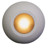 Plash Gravity Surface Mounted LED Deck Light, Warm White Light, White Housing