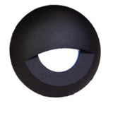 Plash Gravity Surface Mounted LED Deck Light, 6000K Cool White Light, Black Machined Aluminum Housing, 105 Lumens, 1.2W, IP67, 120 Degree Beam