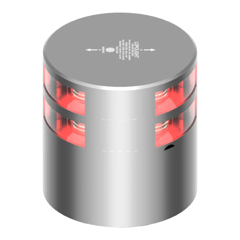 Lopolight Double Red LED Navigation Light, 2nm, 180°, 10-32VDC