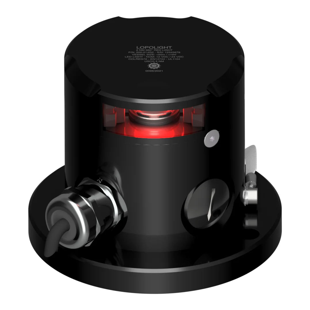 Lopolight PRO Ex LED Signal Light, 2nm, 360° Red Light, ATEX Zone 1 & 2