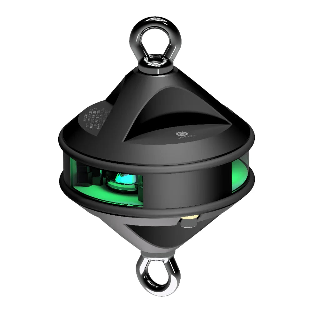 Lopolight Hoistable LED Navigation Light, 3nm, 360° Green, 20-32VDC