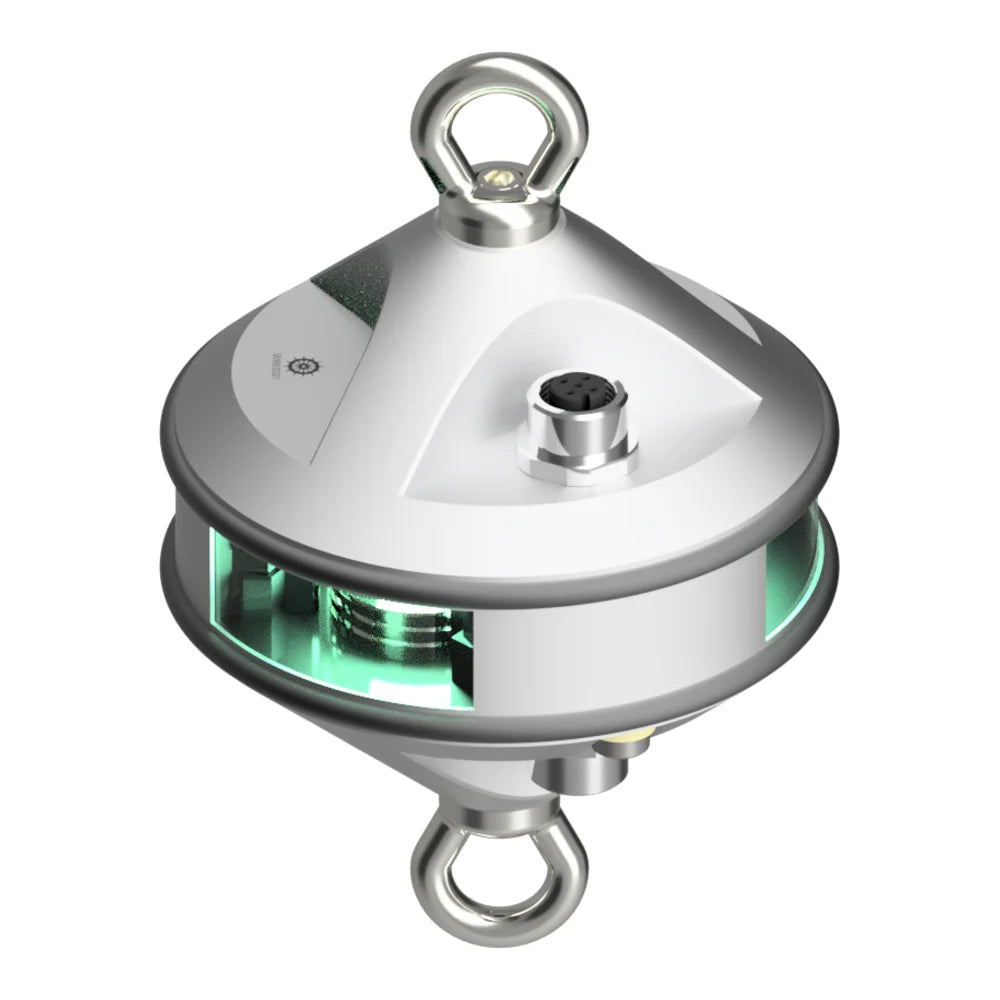 Lopolight Hoistable LED Navigation Light, 3nm, 360° Green, 20-32VDC
