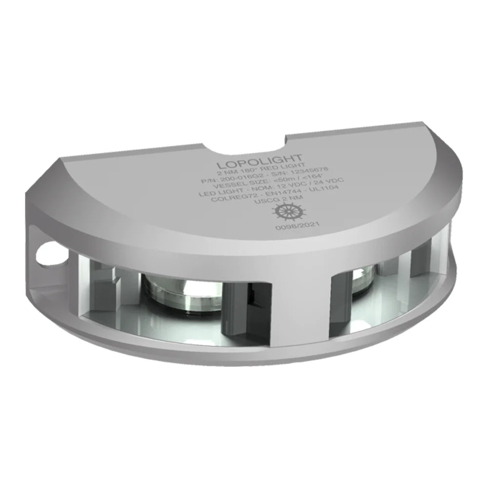 Lopolight LED Navigation Light, 3nm, 180° White Light, 6m Cable