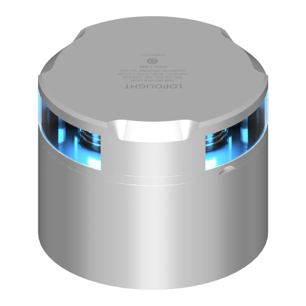Lopolight 360° Blue Fuelling Signal Light, 2nm, 10-32VDC, IP68