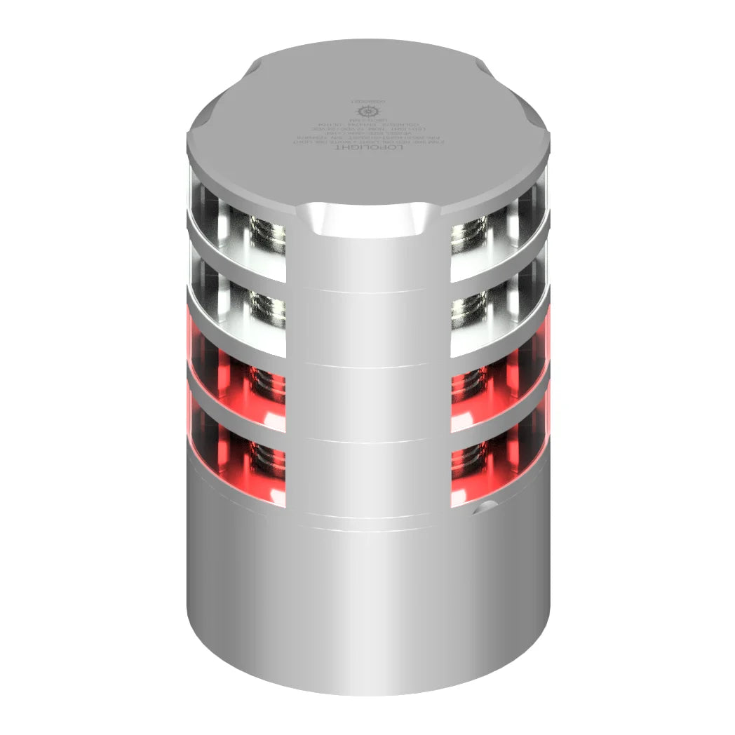 Lopolight Double Red and White All-Round Navigation Lights, 3NM, Horizontal Mount