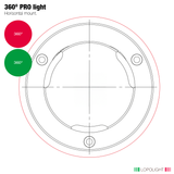 Lopolight 360° Red and Green Passing Lights, 2 NM, 10-32VDC